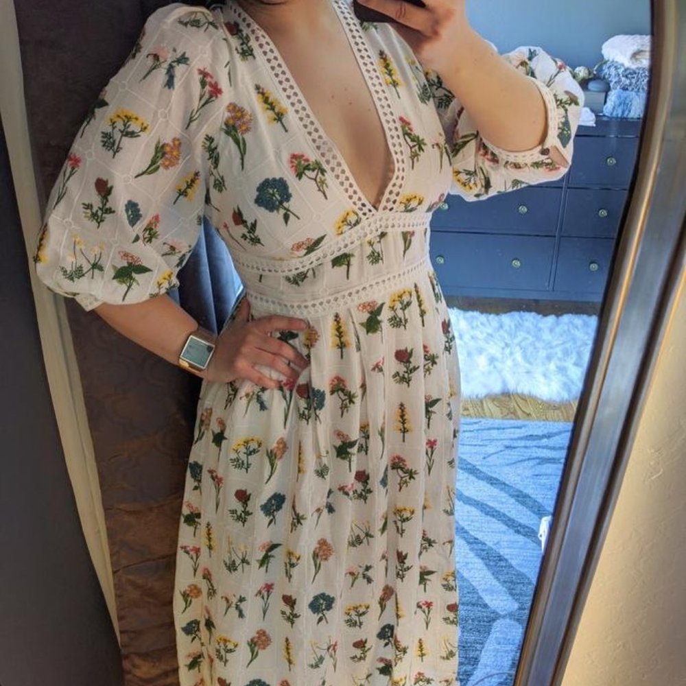 ANTHROPOLOGIE Carla Embroidered Maxi Dress - Picture 7 of 14